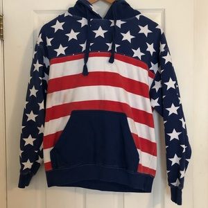 American flag sweatshirt